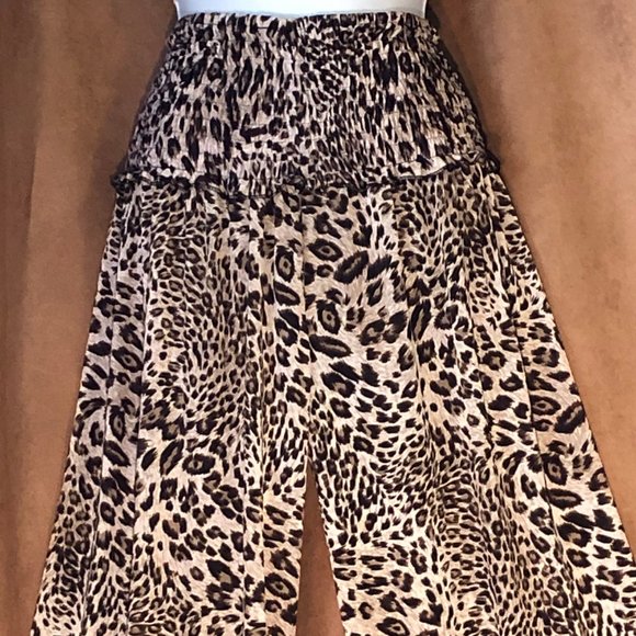 Leopard Print Palazzo Pants - Picture 6 of 8